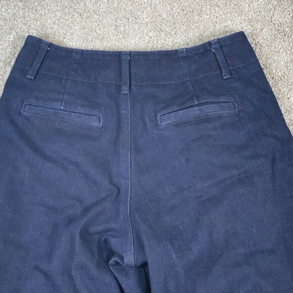 BANANA REPUBLIC Straight‎ Fit High Rise Dark Wash Raw Hem Stretch Jeans Reg 26/2 - Picture 8 of 8